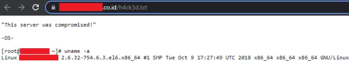 oshackx's tweet photo. Bismillah, 

Pentest story : How i fully compromise server with root access. Easy way!

TLDR; its like play vulnhub / CTF machine but in real world :) https://t.co/9I6MS5InKd