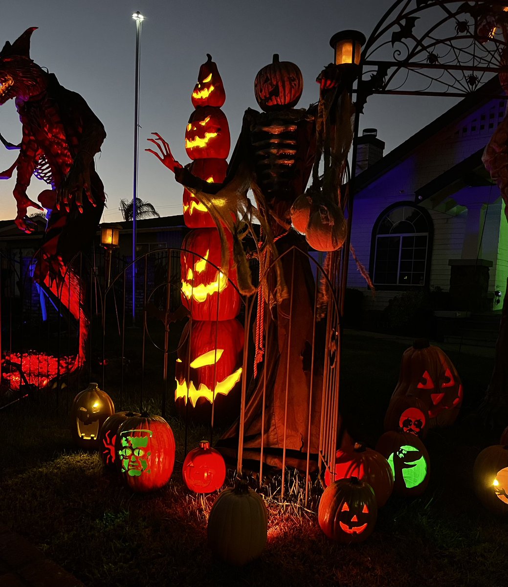 OKAY !!!! So yes my house looks like a Home Depot advertisement, but thank you S Upland 0687 for having all the items I wanted this year to add to last years great Halloween items Happy Halloween everyone