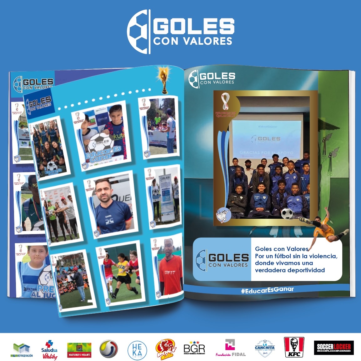 GolesValores's tweet image. #GolesconValores también tendrá su #albumqatar2022 donde revelaremos nuestros cromos 😉⚽️🚀🏃🏾‍♀️🏃‍♂️🇪🇨 con nuestros mensajes y objetivos.
#EducarconValores #EducaresGanar