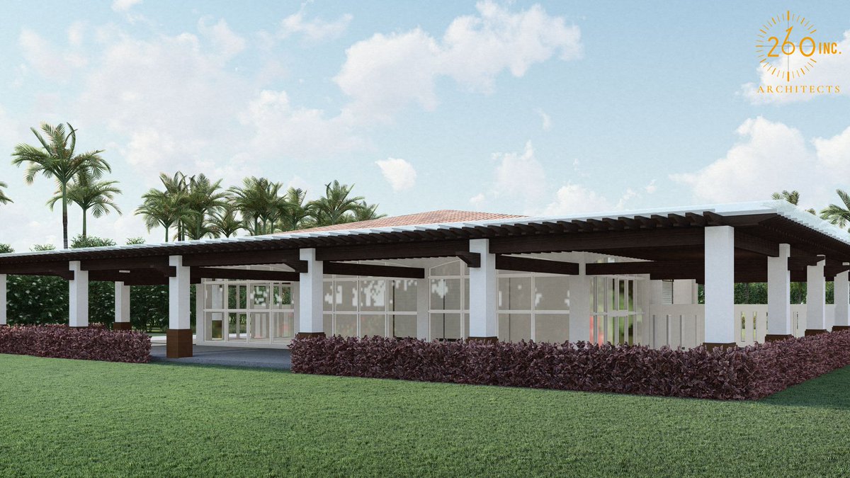 260architects's tweet photo. These Mediterranean-inspired teehouses for Riviera Golf Course’s Langer and Couples courses will become the perfect place to recharge before hitting the green again. #architecture #golfdesign https://t.co/RNp8dxil3n