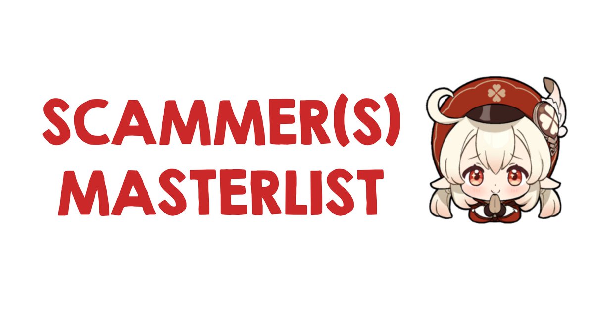 dodocofiles's tweet photo. scammer(s) masterlist: https://t.co/8Du3U9iilM