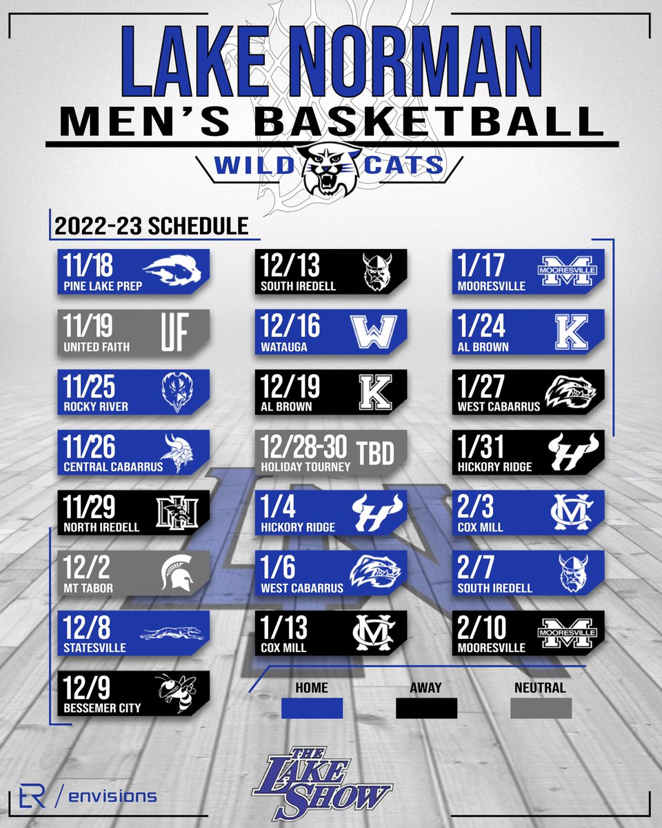 ACHS_MBB's tweet photo. 🍿🍿 SCHEDULE RELEASE 🍿🍿

Your 2022-2023 Wildcats‼️

Let’s go‼️ #thelakeshow 

@LNHS_Athletics @Gm4Sports https://t.co/twkKUlKEy1