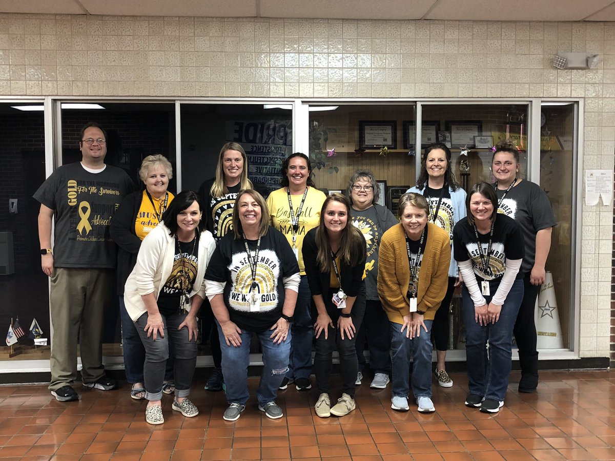 Wearing our gold! #childhoodcancerawareness #walkerthewarrior #spencerstrong