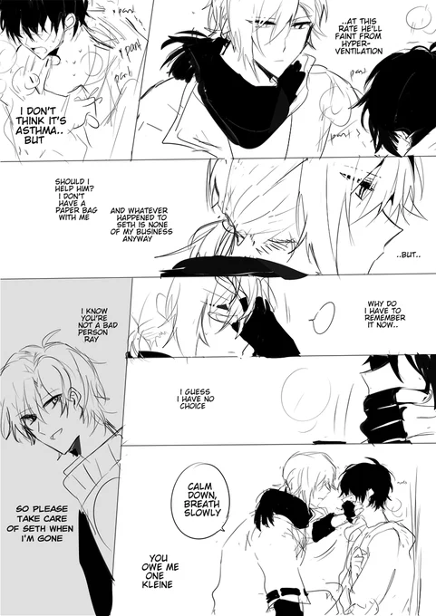i wonder whatever was going on in my head when i drew this ray/seth doodle
lowkey kleine/ray and kleine/seth too #efu_OC 