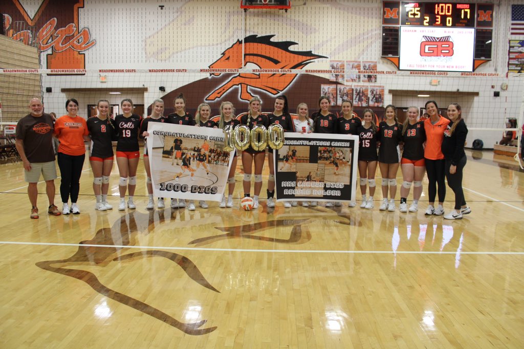 jennyjenblack1's tweet photo. Congratulations @BlackCamden on breaking the school dig record of 1001 and being the only player in MHS history to have 1000+ kills and digs! #proudmom https://t.co/UR2dSc9Tak