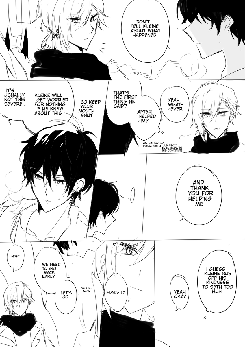 i wonder whatever was going on in my head when i drew this ray/seth doodle
lowkey kleine/ray and kleine/seth too #efu_OC 