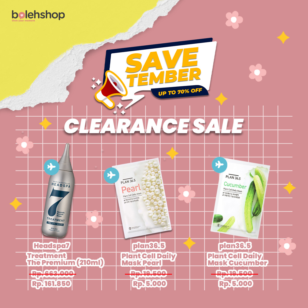 BolehShop's tweet photo. it's CLEARANCE SALE!!
September udah mau selesai nih K-Beautiest...
Yuk ditutup pake skin and haircare biar makin cetar dan kulit makin glowing😚! Yang pasti harganya juga mantep, pas banget buat yang mau stock✨
.
.
#skincareroutine #koreanskincare #sheetmasks #skincaretips https://t.co/w3gJYnnBzJ