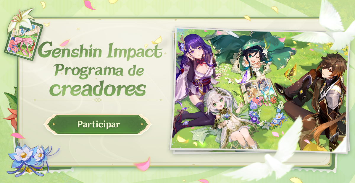 ¡El evento de videos de TikTok de la versión 3.1 comienza el 30 de septiembre!
Participa en el desafío del tema #EndlessJourney, ¡publica videos y obtén puntos para ganar Protogemas!

¡Usa un dispositivo móvil para entrar en este enlace.
hoyo.link/faEIBKAd

#GenshinImpact