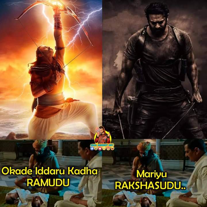 Variations🔥🔥 #Adipurush
😇And #Salaar 👿 
Inka project k look em variation untado🥵