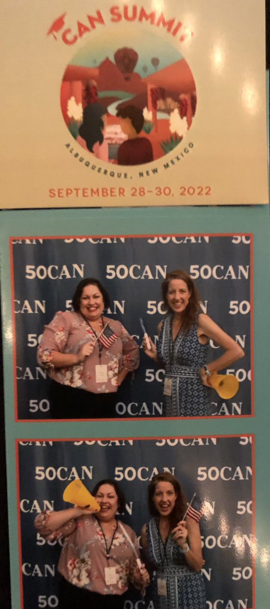 Hamming it up with my girl, @jennformative at the @FiftyCAN #CANSummit! #FriendsAndColleagues #FunProps #Opportunity #4EveryChild