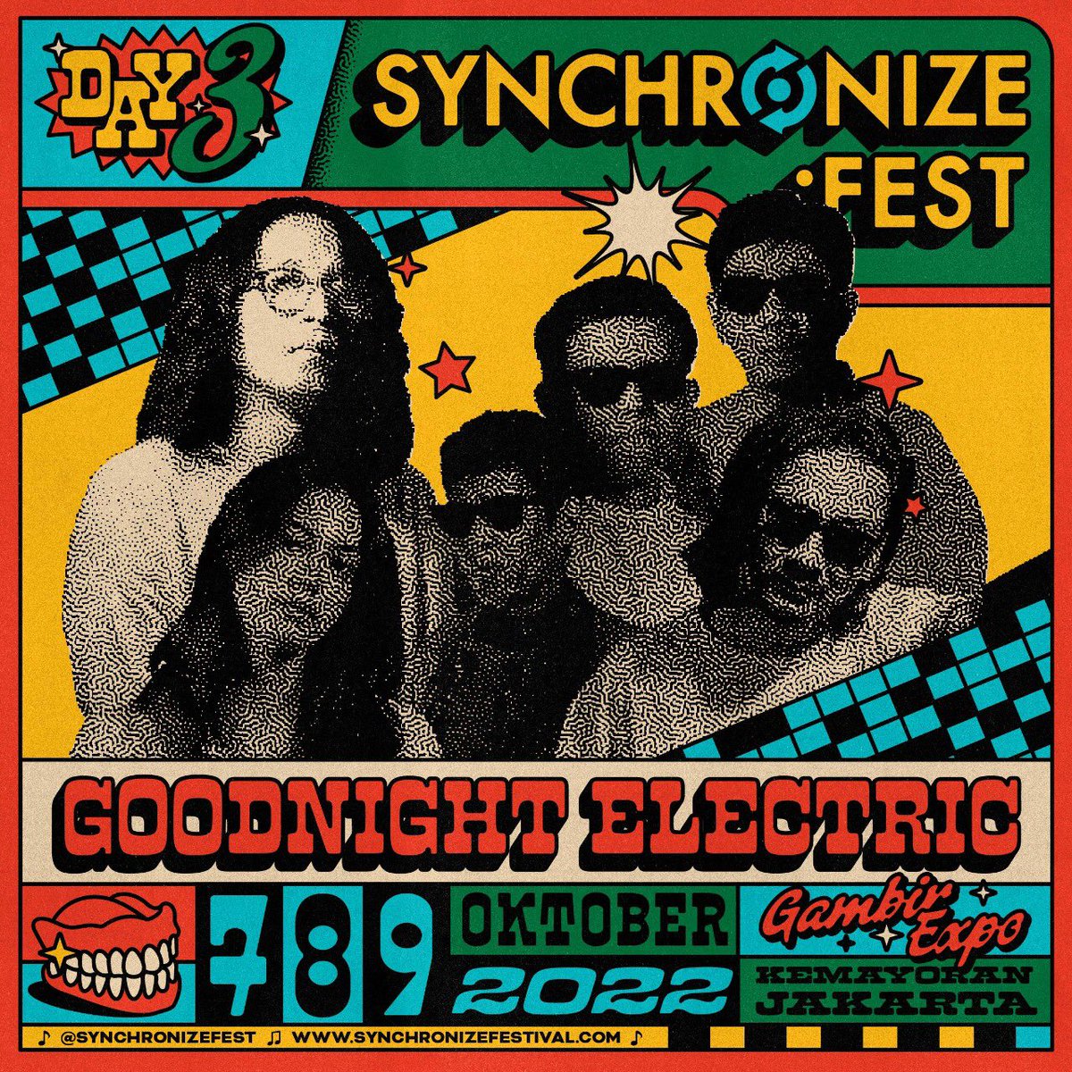 goodnightelctrc's tweet photo. Ketemuan ya di hari ketiga @synchronizefest district stage jam 18.25. Apakah ada request lagu spesifik yang perlu kami pertimbangkan? #goodnightelectric https://t.co/jQpGJLe8GJ