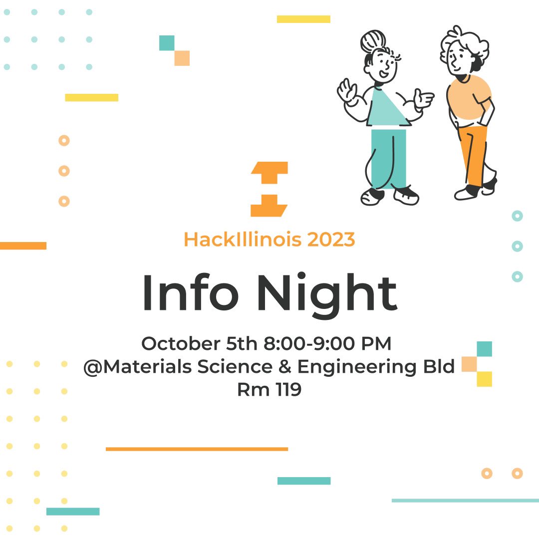 Get to know us more at our info night! Meet us at the Materials Science and Engineering building room 119. We hope to see you there!