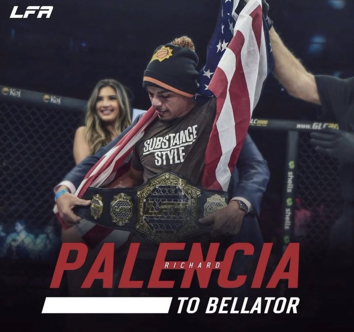 Undefeated Former LFA Bantamweight Champ Richard Palencia (<a href="/PALENCIA602/">Richard Palencia</a>) makes his Bellator debut at #Bellator286 

This is a solid card and it’s going so far under the radar