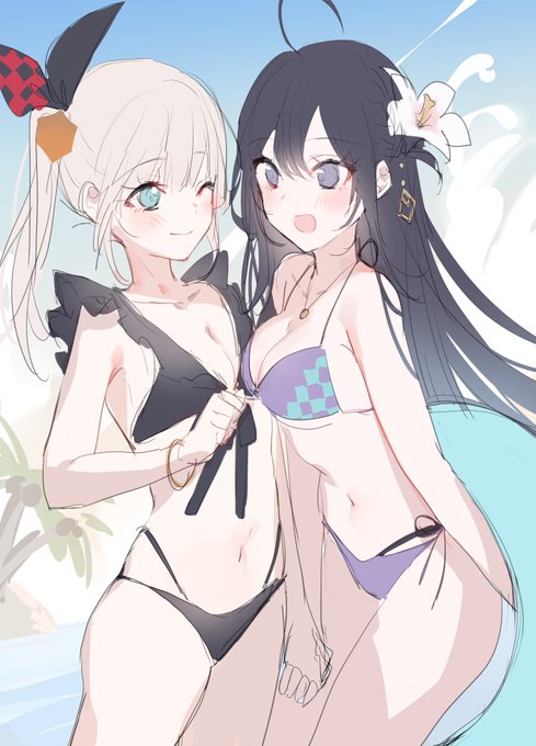 水着姿にのtwitterイラスト検索結果