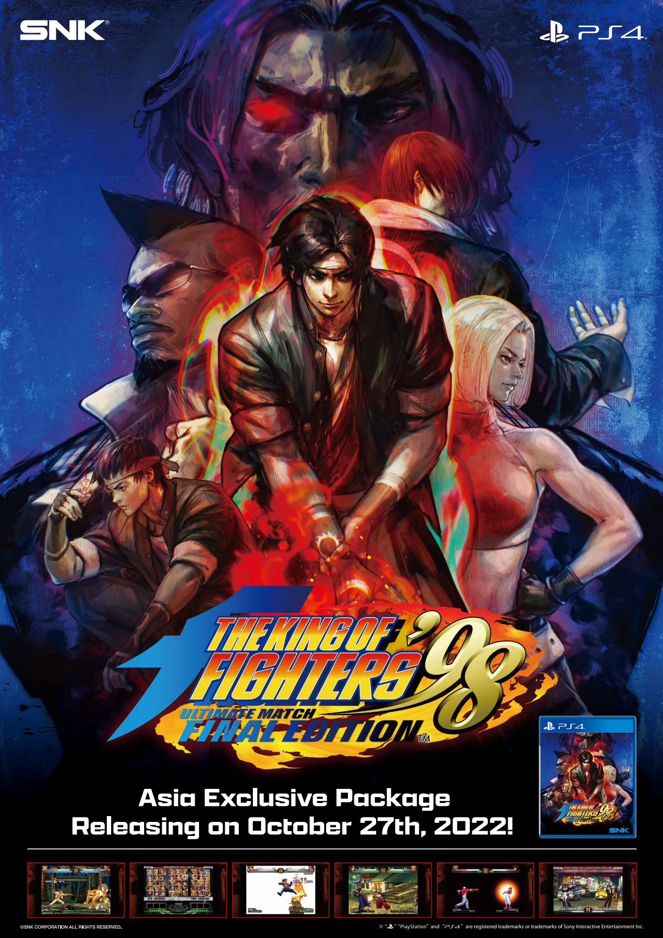 SNK ASIA on X: KOF '98 UM FE on the PS4 will be releasing on 10/27/ 2022  as Physical Package Release✊ THE KING OF FIGHTERS '98 ULTIMATE MATCH FINAL  EDITION, a fully