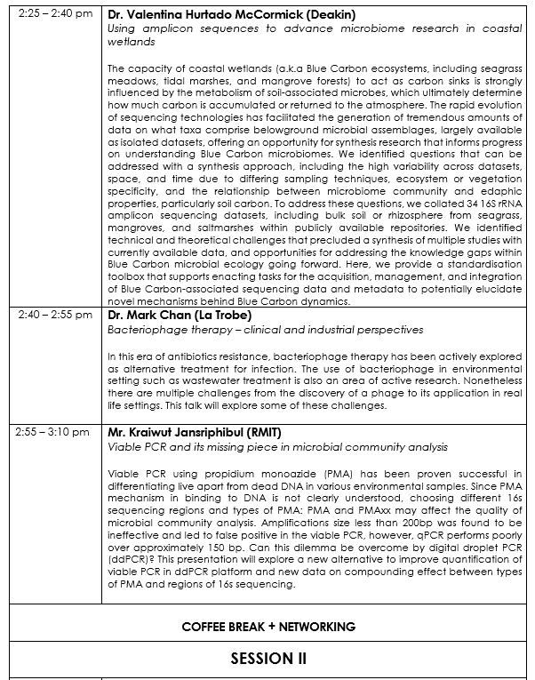 Zahra_F_Islam's tweet photo. Just two weeks to go til #MEEM2022, Oct edition! In light of this, we're ecstatic to share the abstracts of our fabulous speakers! Do join us in person or online for a great afternoon of #microecol! Rego: https://t.co/vxUgxRhSUp. Sponsored by @ASM_VicBranch! @VictoriaMEEM https://t.co/kk6npYIgje