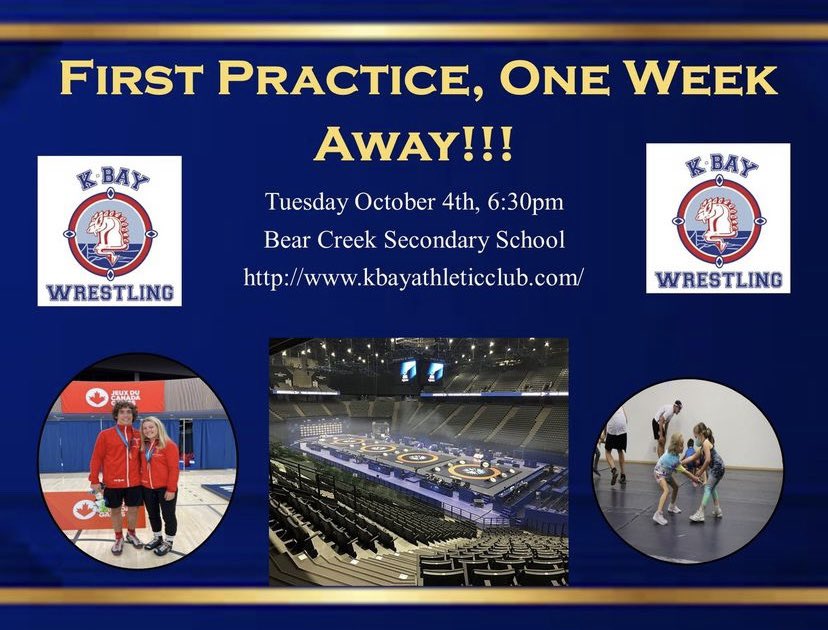 KBay Wrestling Club (@kbay_wrestling) on Twitter photo Registration is still open for any high school students in Simcoe County wanting to wrestle this year. Our first practice is October 4th at 6:30pm. Visit kbayathleticclub.com for more information. Find your strength while being part of an award-winning team! Registration is still open for any high school students in Simcoe County wanting to wrestle this year. Our first practice is October 4th at 6:30pm. Visit kbayathleticclub.com for more information. Find your strength while being part of an award-winning team!