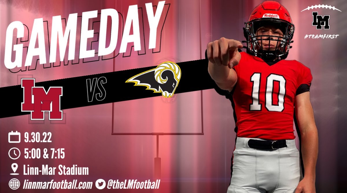 TheLMFootball's tweet photo. Tonight at LM Stadium, the Lions play host to @sep_football in what will undoubtedly be a physical contest with the Rams. Grab your favorite jersey (or a replica from @LM_theROARstore) and get loud with @LMpowerhouse!!
#TeamFirst #redthreads
@LMHS_Athletics https://t.co/SB9lDmtiRP