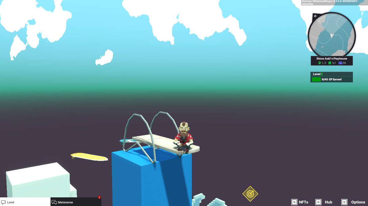 ppiii5556m's tweet photo. @TheSandboxGame @steveaoki I just participated in the #SandboxAlphaS3Giveaway for a chance to win 500 SAND! Found the high diving board in @steveaoki's Playhouse, check out my screenshot below!
👇

im sit on top view https://t.co/9FgszrwUCc