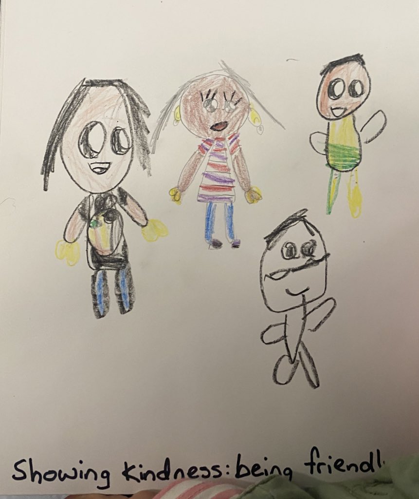 _msquijano's tweet photo. This week we learned the significance of Orange Shirt Day by learning about Phyllis’ story. We reflected on how sad and lonely her experience was. Our focus this week was to learn ways we could show love and kindness to others. 🧡 @Indigenous_cbe @prairieskycbe #WeAreCBE https://t.co/7jRcB59n8g