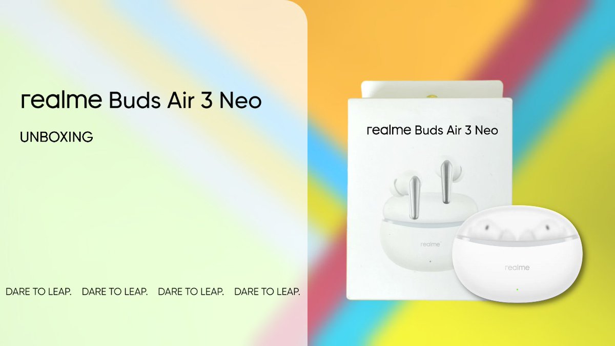 UNBOXING: #realmeBudsAir3Neo Is Ready To Enter Into The Music Universe

Know more: c.realme.com/global/post-de…
#realme #realmeCommunity @realmeglobal