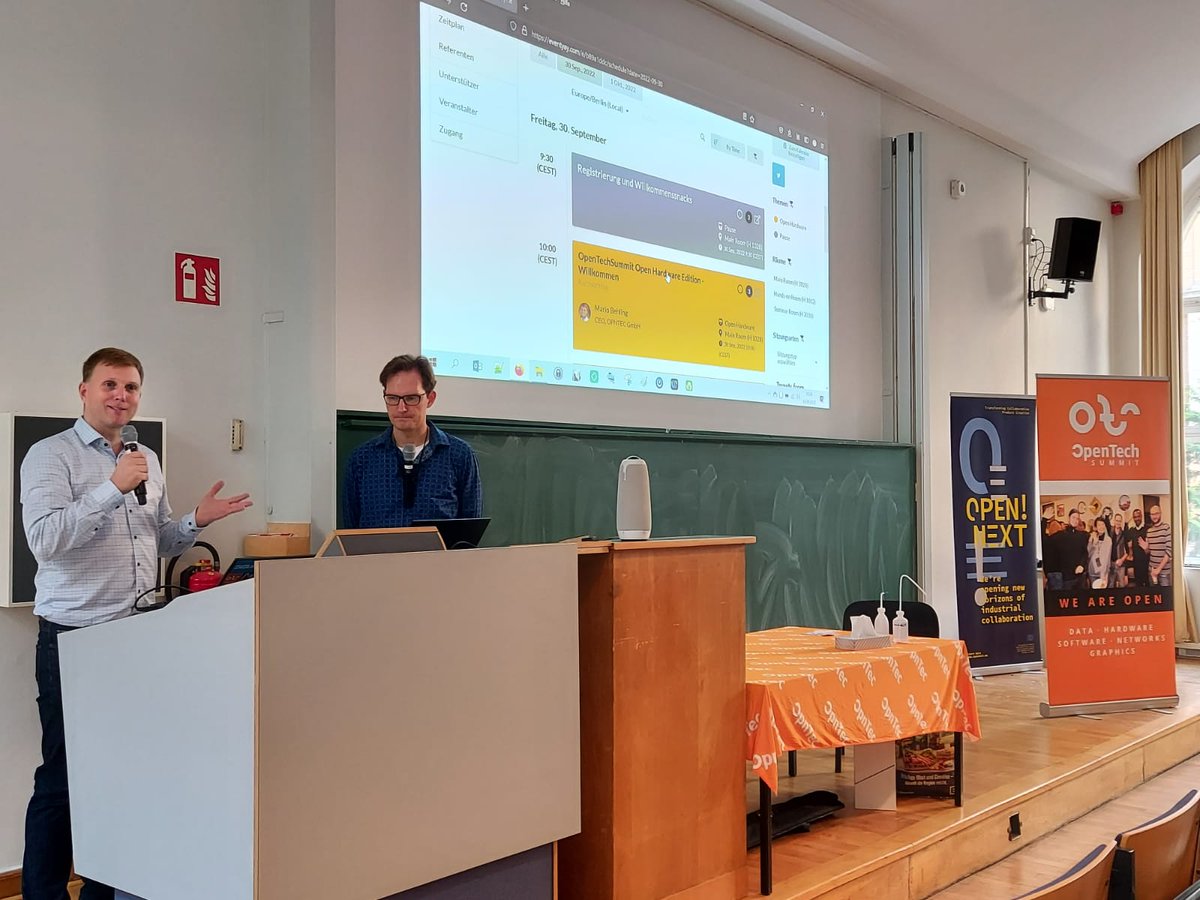 Happening now in Hall 1028 #TUBerlin #OpenTechSummit #OpenHardware #OpenSource #Produktion #Community #Makerspaces opentechsummit.eu