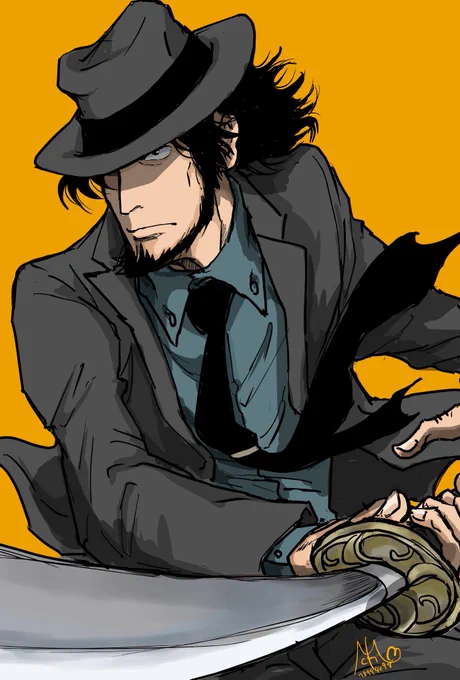 #見た人は必ず性癖を1つ絶対暴露するスーツに刀 
