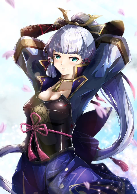 #原神イラスト #GenshinImpact  #神里綾華 #AyakaKamisato 【原神】 神里綾華 描きました 