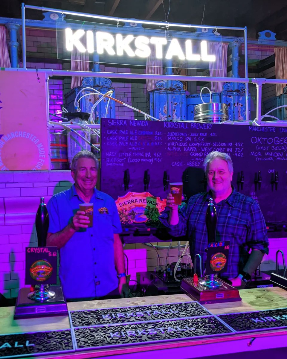 Getting the old band together 💫 First day of <a href="/IndyManBeerCon/">Indy Man Beer Con</a> was an absolute belter for us, showcasing <a href="/SierraNevada/">Sierra Nevada Beer</a> alongside our own beers and welcoming Steve Grossman back to IMBC. More today and over the weekend, while it lasts!