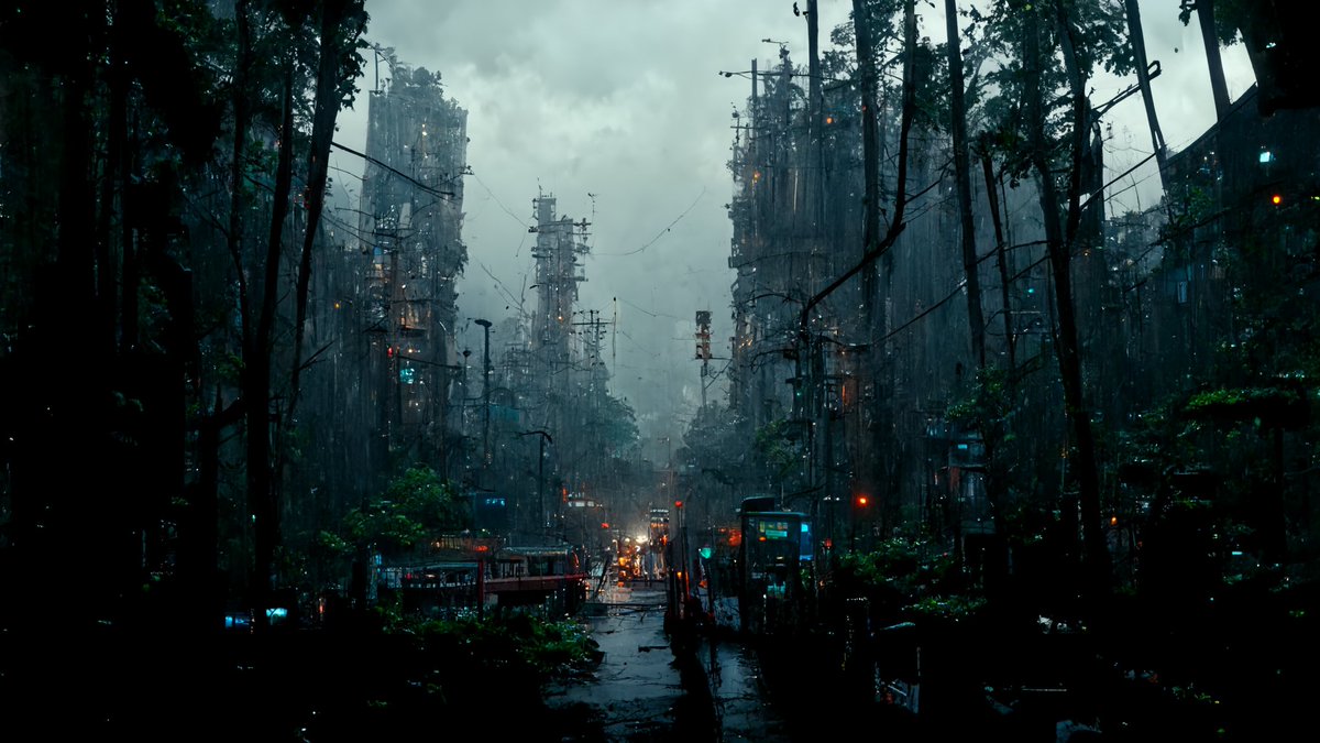 Having fun in Midjourney the last week. I really love this dark, cyberpunk vibe. Follow my #midjourney instagram for more. instagram.com/dont_trust_ter…