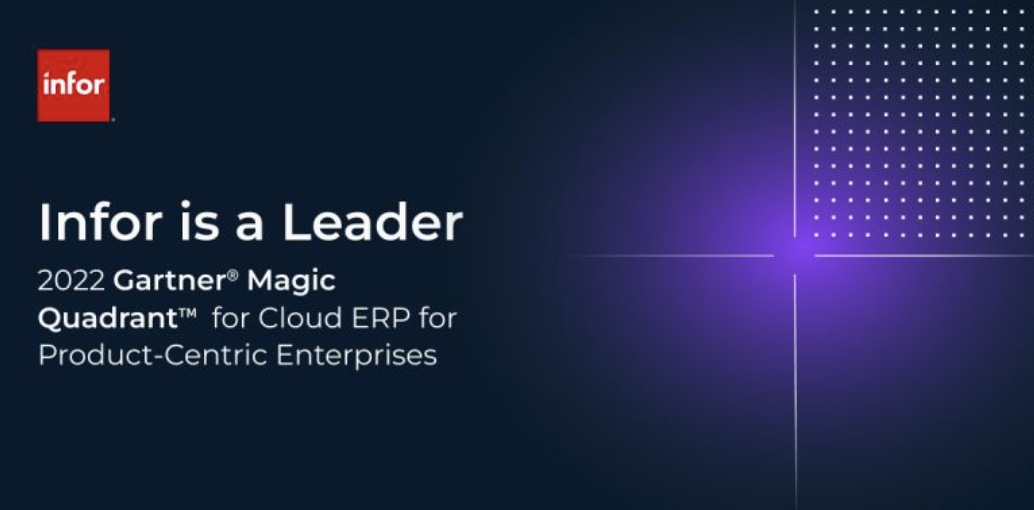 FifthQuadrantUK's tweet photo. Once again it is great to see @Infor being recognised as a leader for their Cloud ERP solution.
@Gartner have acknowledged Infor as a leader for Cloud ERP for Product-Centric Enterprises by their 2022 Magic Quadrant.
#Cloud #ERP #Infor #Gartner #ERPSoftware #FifthQuadrant https://t.co/p9nLdaY5wG