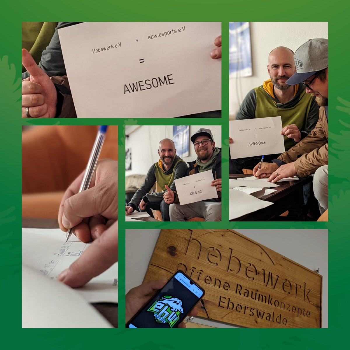 ✍️ Mietvertrag ✅

#yourlocalplayground wird verortet!
Die Tinte ist getrocknet und nun haben wir einen Platz im #hebewerk in der #Havellandstraße 15, 16227 #Eberswalde gefunden.
#ebwesports #barnim #brandenburg #esport #gaming #vereinsheim #verein #esportverein #vereinsleben