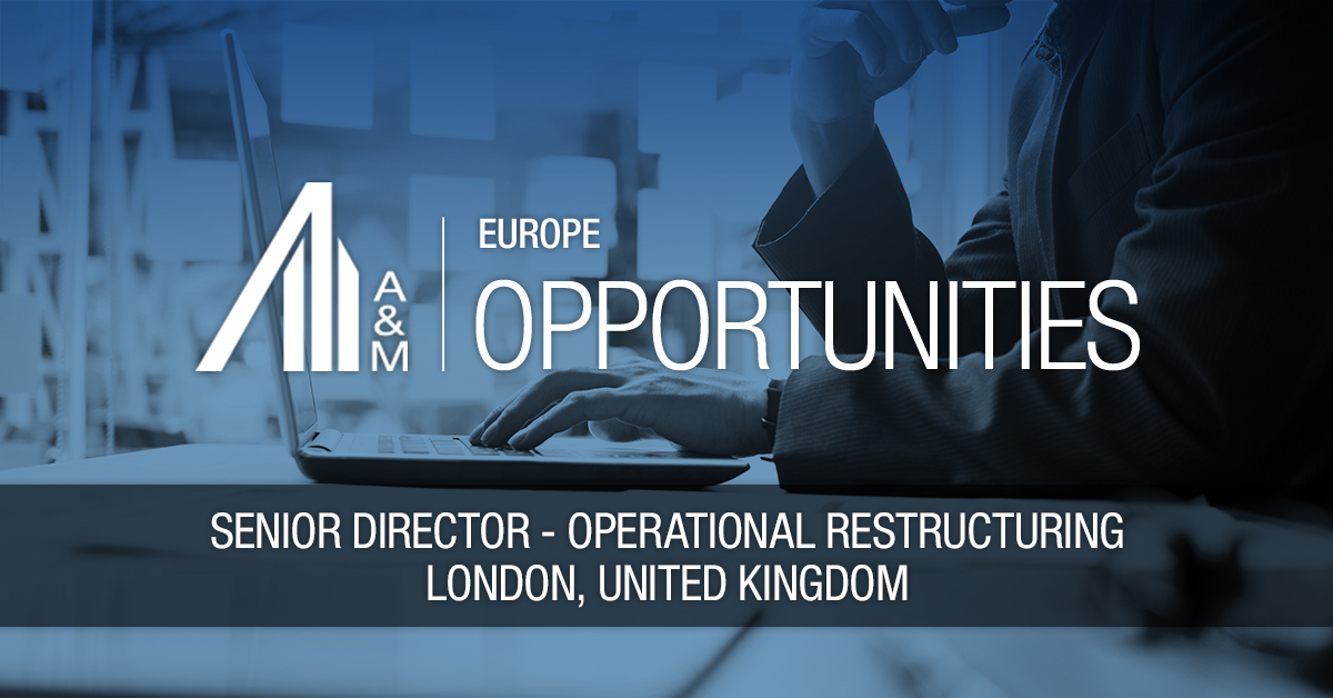 If you're looking for #InclusiveDiversity in the workplace, consider this @AlvarezMarsal #CareerOpportunity as SD, #OperationalRestructuring. You will be working with MDs, creating &amp; building new biz, impacting the practice now &amp; moving forward: bit.ly/3dnxHv5.