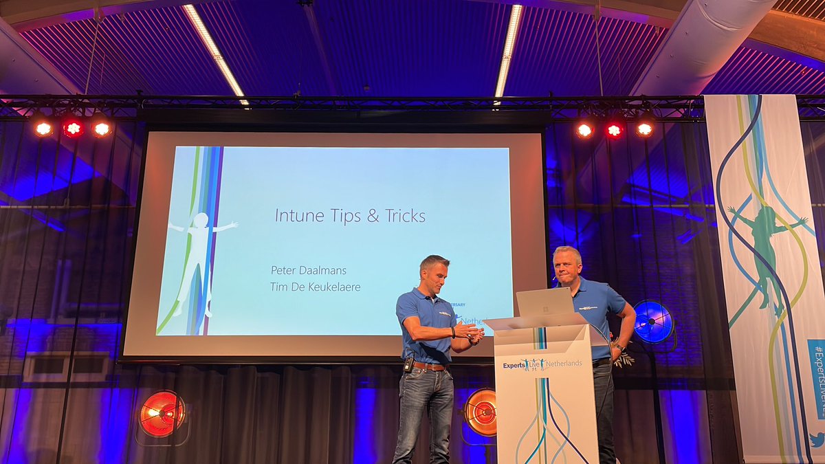 FomeZ's tweet photo. Intune Tips &amp; Tricks @Tim_DK @pdaalmans #ExpertsLiveNL https://t.co/mHooWofwGY