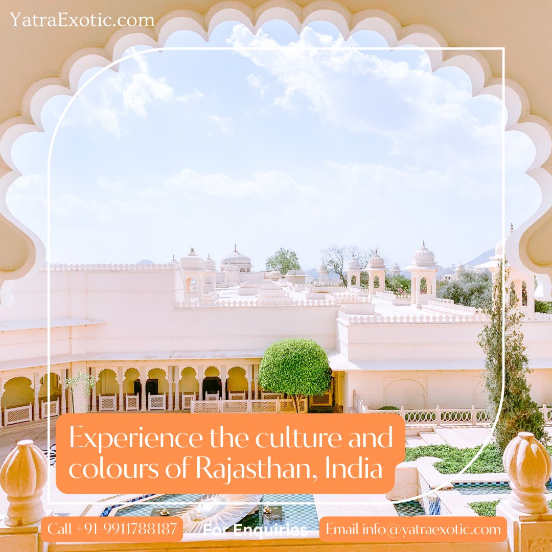 ExoticYatra's tweet photo. #rajasthantourism #RajasthanTours #rajasthantrip #rajasthandiaries #indiatourism #incredibleindia

Experience the culture and colours of Rajasthan, India. An exquisite destination for all the tourists who are fed-up with the conventional spots.

https://t.co/VgDZM286GV https://t.co/De8NE0jSku