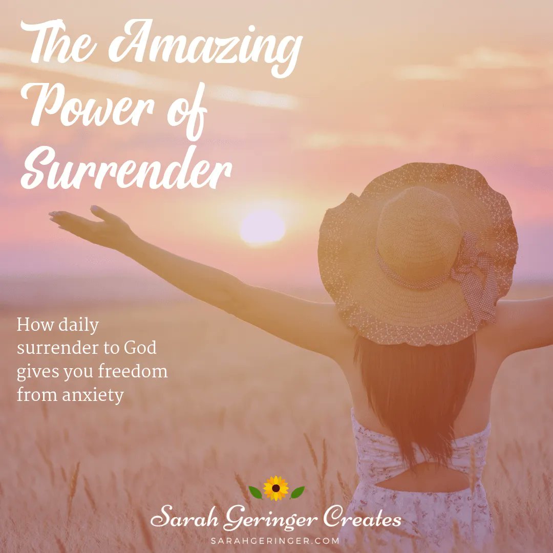 SarahLynneCR's tweet photo. It is amazing the power of surrendering to God and letting him have control of the situation. We Christians talk about surrender, but do we really understand its value on a daily basis? https://t.co/XBe1bZX7I4 #surrender #faith #GotoGod #LetGo via @SarahGeringer https://t.co/Wz5M0nKQFv