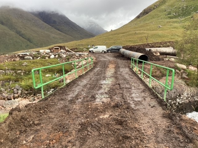 Our Groundforce Bridge team have been up to the Glens in Scotland supplying and installing a 12.6m Vehicle Bridge, what a view!