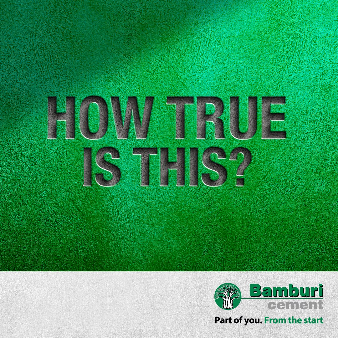 BamburiCement's tweet photo. The youth prefer to buy and live in apartments than build a home/bungalow from the ground up. Is this true? If yes/no; why? 

#CementExperts  #BamburiCement  #CementPuns https://t.co/h7h2b65wE4