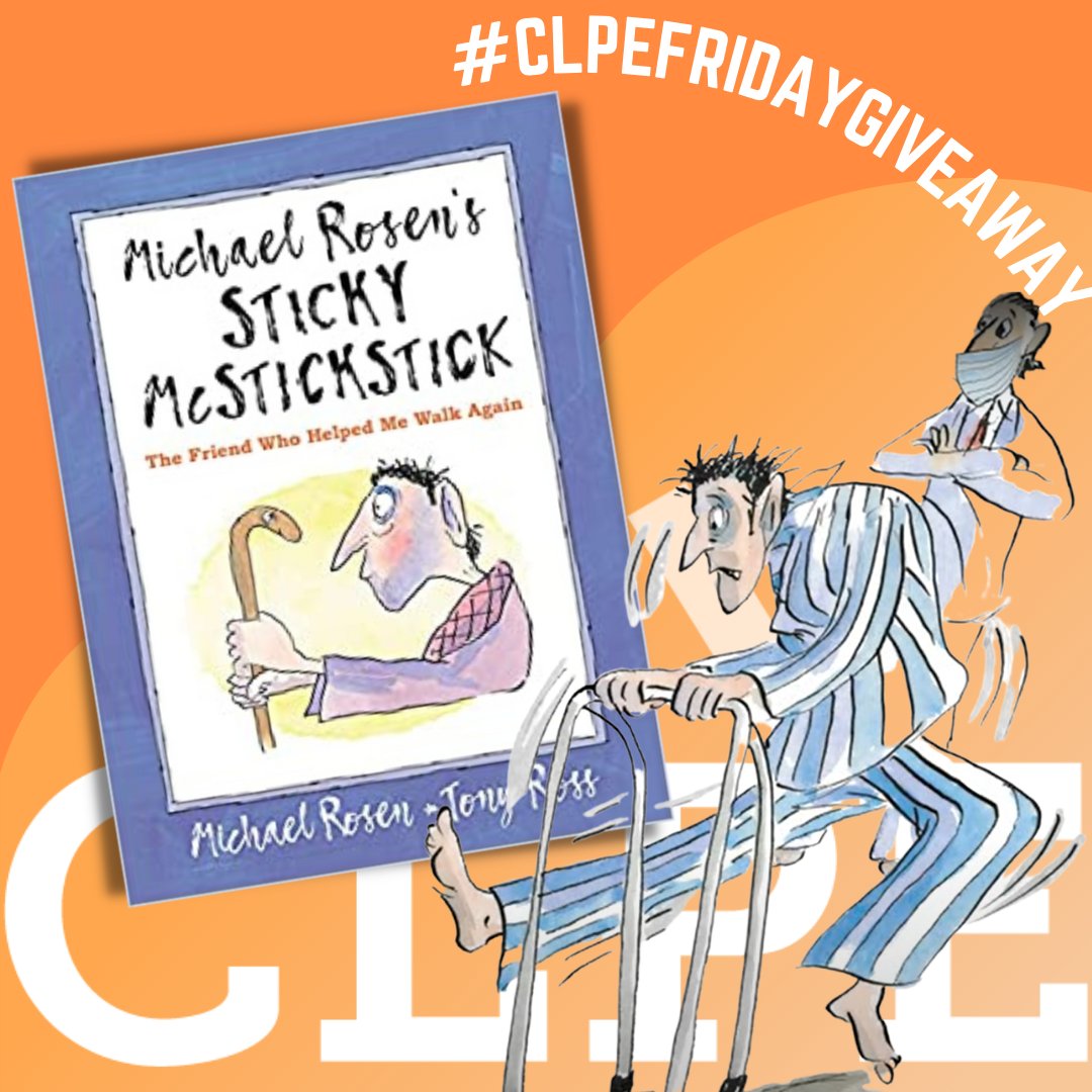 clpe1's tweet photo. Would you like to win a copy of the new 'Sticky McStickStick' by our brilliant patron @MichaelRosenYes? To enter, quote this tweet with a 🤞 #CLPEFridayGiveaway

T&amp;C's apply. Must follow us. 

Good luck! https://t.co/Wau2FbjuRd