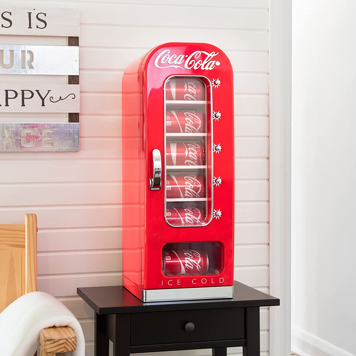 We're giving away this super cool Coca-Cola mini fridge so you can enjoy ice-cold beverages in style!

To #win, like, share &amp; comment where you'd put this stylish centrepiece.

*Competition closes at 23:59 on 03/10/22. <a href="/WrenKitchens/">Wren Kitchens & Bedrooms</a> will contact the winner*

#Competition