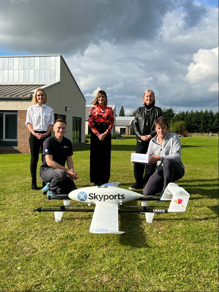 AngusCouncil's tweet photo. A new on-demand beyond visual line of sight (BVLOS) drone collection and delivery service is being trialed in Angus by Scotland’s first drone port, Mercury Drone Ports and NHS Tayside.  

Full story: https://t.co/8ETopLFwm9 https://t.co/C1M3cwOf2E