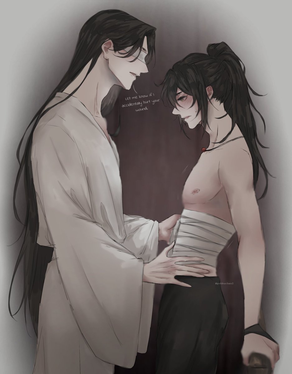 Pokkuchan2's tweet photo. Time to change the bandages-
#xiaoxue #MDZS https://t.co/7CST4DBbaO