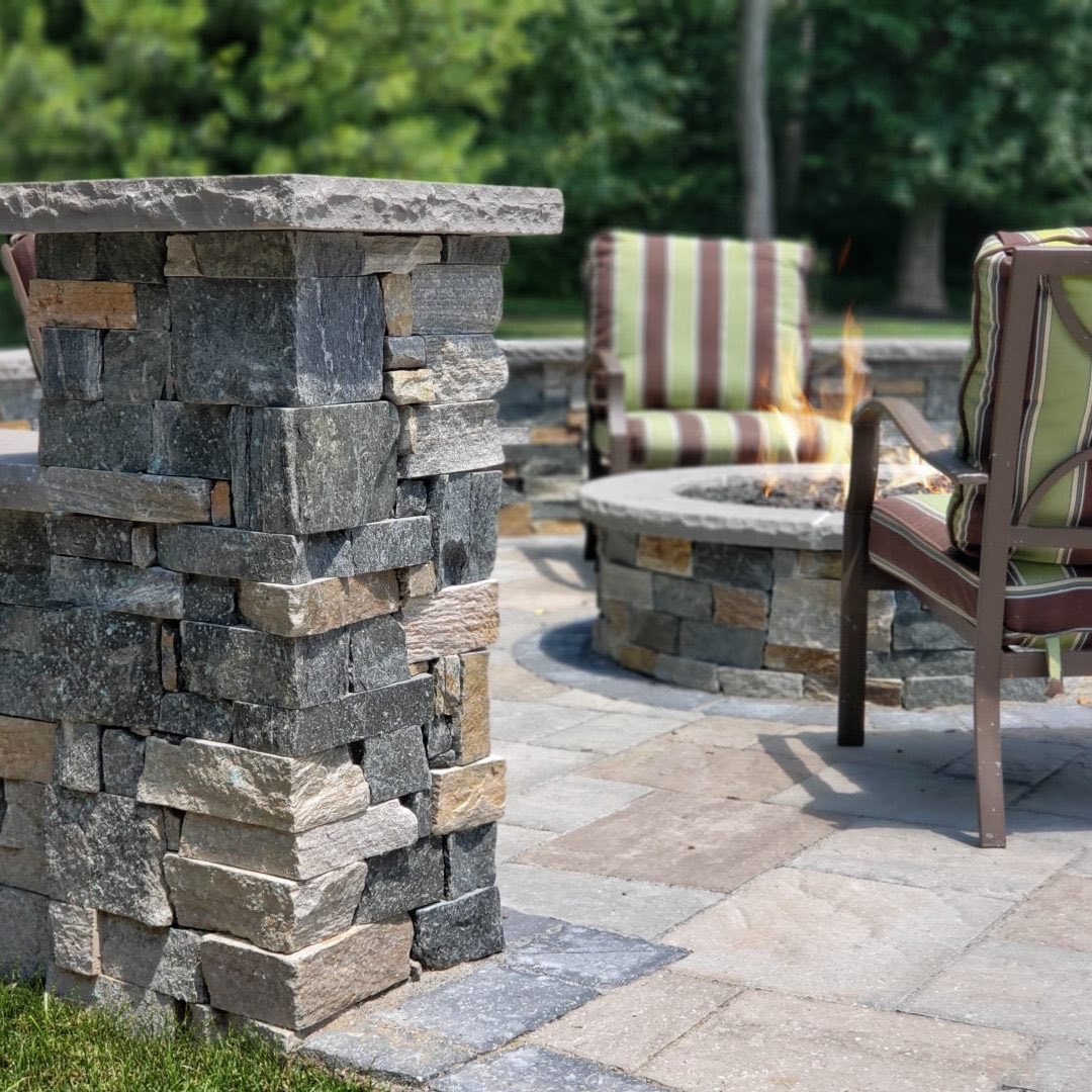 Fall is the perfect time to relax outside! Add stone columns to your patio, porch, or deck that create an inviting look to your outdoor space. 

#masonry #masonrycontractor #alberta #masonrystrong #friday