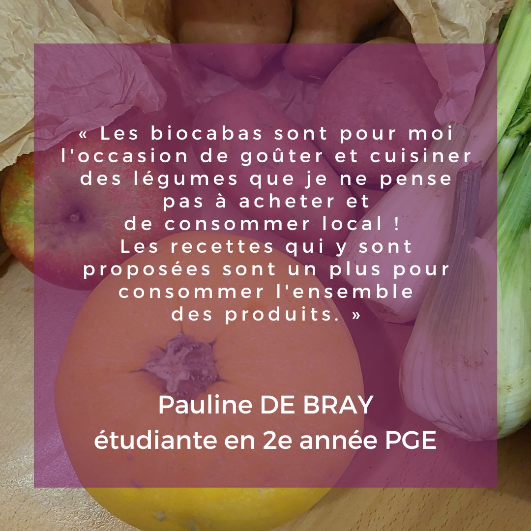 ArtsetMetiers_'s tweet photo. 🥦 Grâce à l'AEG et aux #Biocabas, les élèves du campus Arts et Métiers de Lille ont la possibilité de varier leurs repas et faire le plein de bonnes vitamines avec des fruits et légumes de saison et locaux (- de 10km) à un prix accessible. Livraison directement à la résidence ! https://t.co/Sl5GtVoqEI