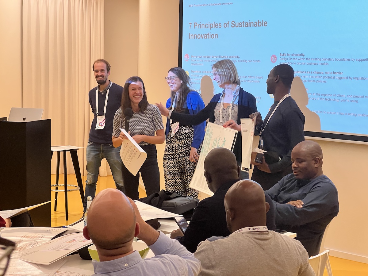Land_of_Ideas's tweet photo. In a workshop session by @pwc_de's Experience Consulting Team #AGYLE's Young Leaders developed sustainable innovative business cases. Thank you for the great input and impressive results! https://t.co/noPbClP9nG @AgenturWirtEnt @giz_gmbh @BMZ_Bund #AGYLEBerlinWeek https://t.co/Ov2ybZffpo