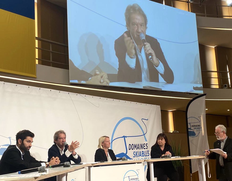 Intervention de <a href="/georgesrudas/">Georges Rudas</a> Président de <a href="/IFT_Officiel/">IFT</a> au Congrès <a href="/DSkiables/">Domaines Skiables</a> à Lyon ! Campagne de communication #Tourismerecrute avec monemploitourisme.fr #emploi #metiers #saisonniers #tourisme #montagne #stations #sportsdhiver