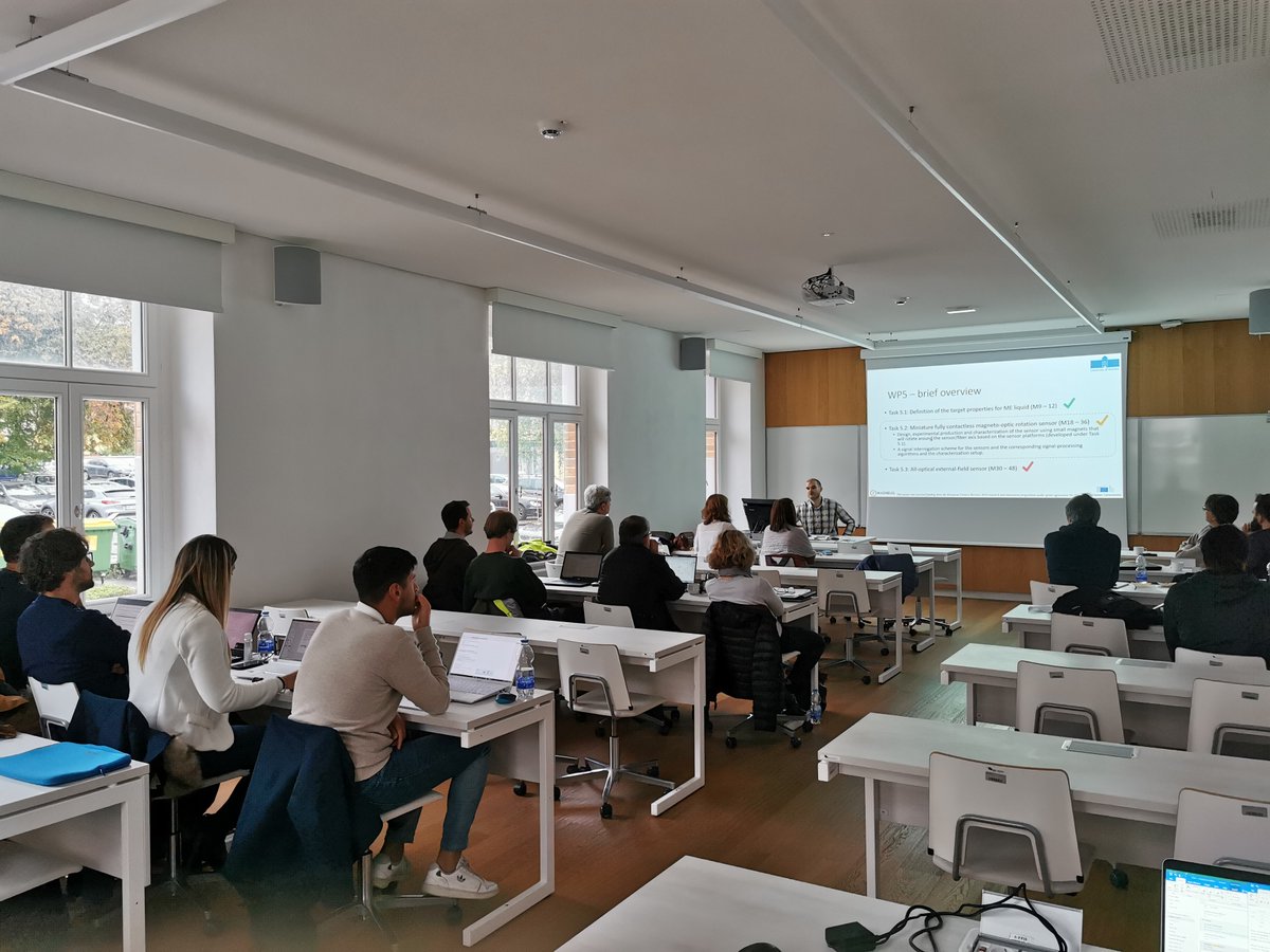 MAGNELIQproject's tweet photo. Live from our coordination meeting in Maribor🦾🦾
MAGNELIQ beneficiaries meet in #Maribor for the 24 months of the project, hosted by the FEM group of the #UniversityofMaribor.
#research #FET #project #H2020 #physiscs #chemistry #teamwork #meeting #cooperation #Slovenia https://t.co/4AgUeZvQku
