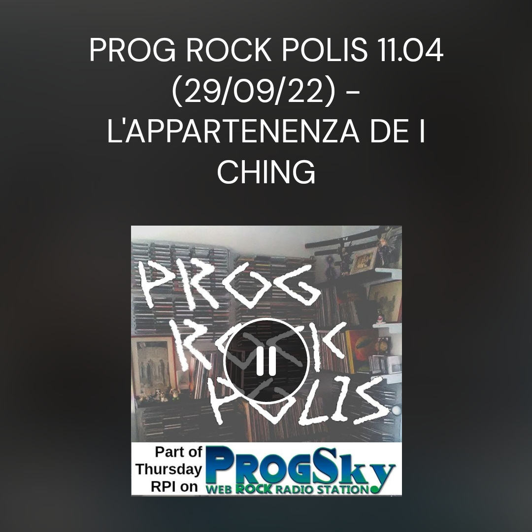 Grazie al mitico #MaxProgPolis per l'intervista su #ProgSkyWebStation insieme ai mitici #CarloCantini e #LucaBurocchi !!!
Prog Rock Polis 11.04 (29/09/22) - L'Appartenenza de I Ching
Ascolta il podcast:
mixcloud.com/.../prog-rock-…
#iching #bookofchanges #LibrodeiMutamenti #interview