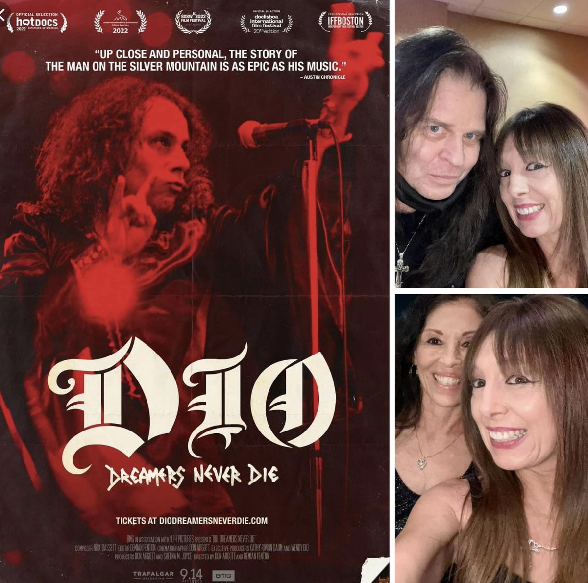 RocknroliviaRox's tweet photo. Watched : Dio, Dreamers Never Die…the Ronnie James Dio documentary film , at the theatre … #craiggoldy #lisagrand #metallives #supportmetal #rocknroll #guitarists #dio #metalheads #legendary https://t.co/nTUCJH1SmZ