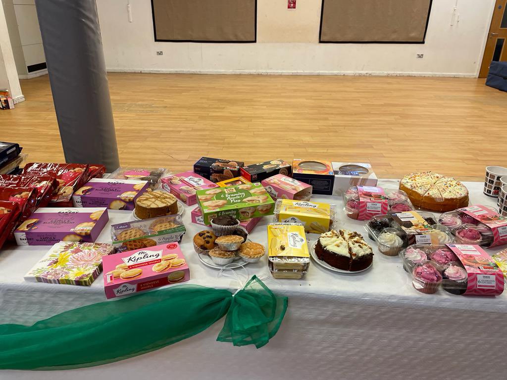 BSPrimary's tweet photo. Come join us for our MacMillan coffee morning. Check out those raffle prizes! £1 strip. Will be on sale after school as well . #MacmillanCoffeeMorning https://t.co/wnFtOCTJSQ